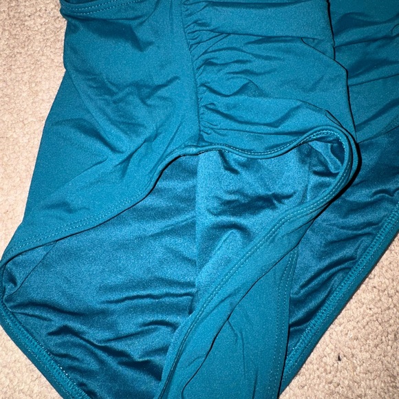 Tempt Me Teal High-Waist Bikini Bottom - Picture 2 of 3